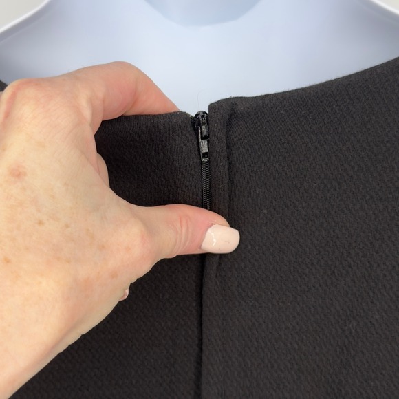 Eloquii Black Jacquard Bell Sleeve‎ Romper Textured Stretch Size 16 - Picture 8 of 11